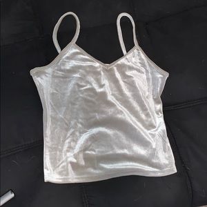 Velvet Dark Green Tank-top